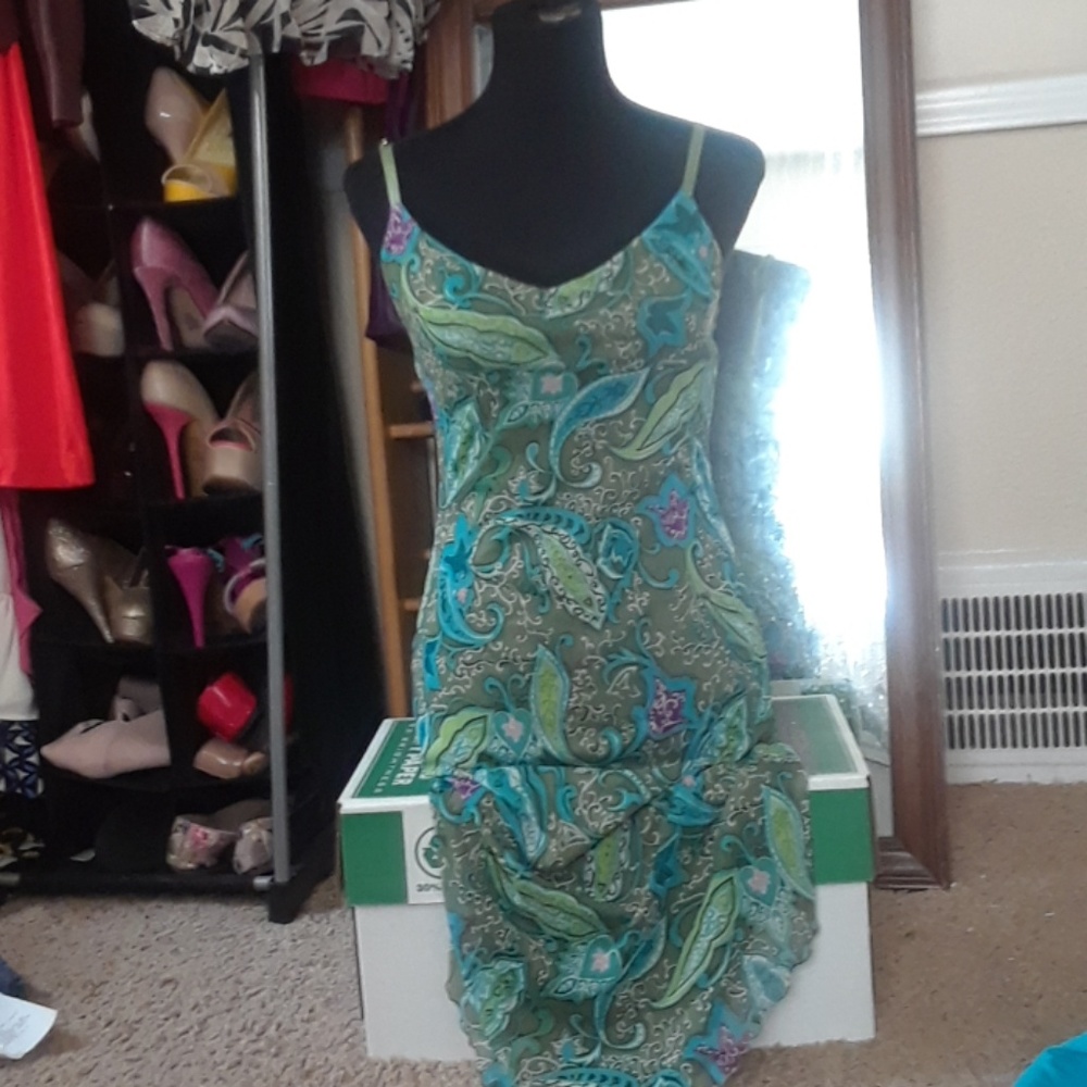 Geometrical Print Dress